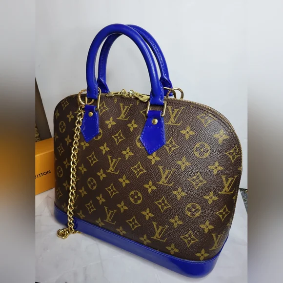 Authentic Vintage Louis Vuitton Alma PM VI0989, Very Good Condition, Cobalt Blue - Picture 4 of 16